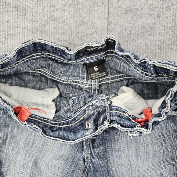 Southpole Jean Shorts Boys 6 Blue Denim Adjustable Waist 100% Cotton 5 Y2K - Picture 5 of 8